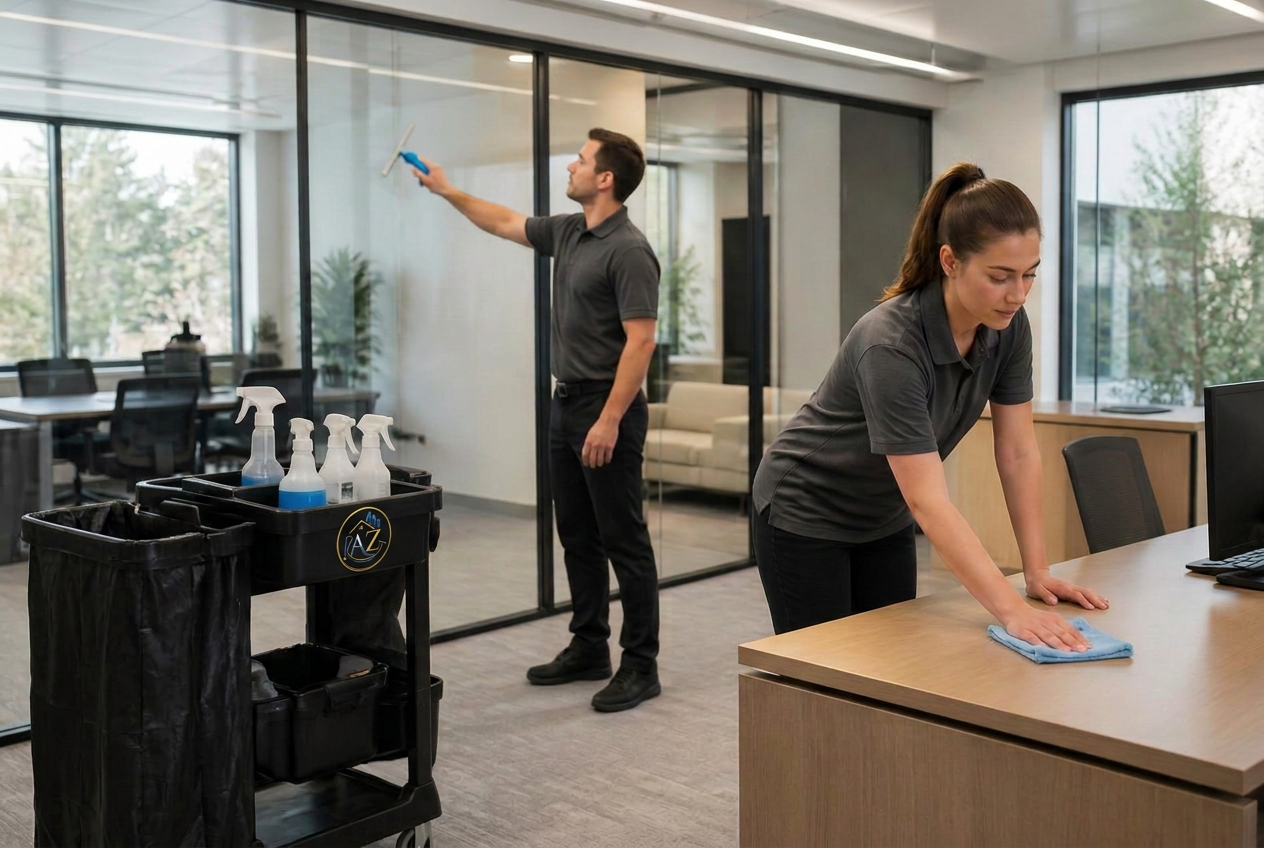 Bureau professionnel nettoyé par Entreprise Nettoyage Liège à Liège